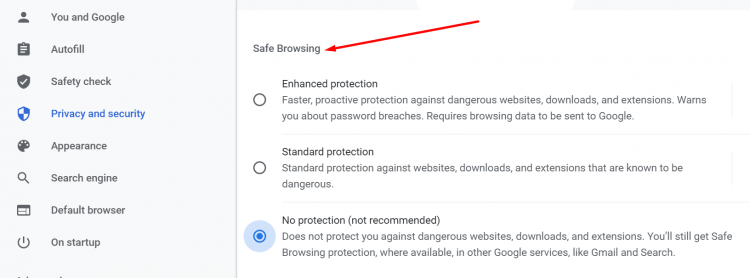 Google Safe Browsing