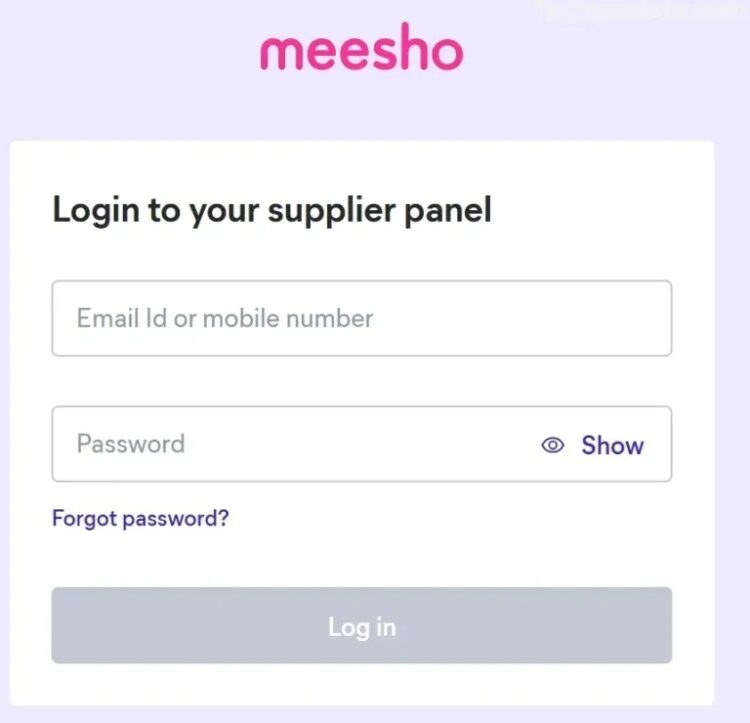 Meesho Supplier Panel Login